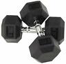 810082430363 Balancefrom Rubber Encased Hex Dumbbell In Pairs Or