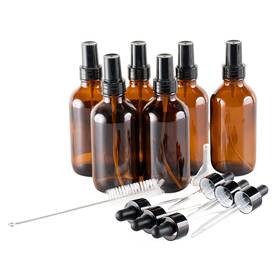 Atom-4oz-brn A Bar Above Cocktail Atomizer Spray Bottles And Dropper Set Small Bott