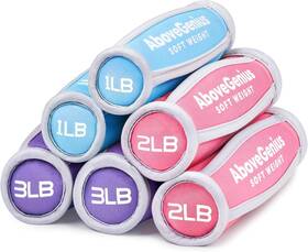 Ag-sws12 Abovegenius Hand Weights For Women Men Soft Dumbbells Set Of 6 1lb 2lb Blue Pink Purple Ag-sws12 Abovegenius Hand Weights For Women Men Soft Dumbbells Set Of 6 1lb 2lb Blue Pink Purple