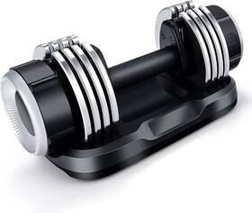 Adjustable Dumbbell 608564953284 5-25 Lbs Single With Anti-slip Handle Pp Black Adjustable Dumbbell 608564953284 5-25 Lbs Single With Anti-slip Handle Pp Black