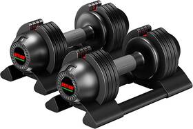 Altler 783970509826 Adjustable Dumbbell 22lbs 44lbs 52lbs Set With Tray For Fitness Altler 783970509826 Adjustable Dumbbell 22lbs 44lbs 52lbs Set With Tray For Fitness