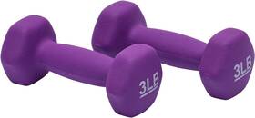 Amazon Basics 841710155778 Neoprene Dumbbell Hand Weights 3 Pound Purple