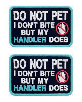 Antrix 755530667697 2 Packs Service Dog Do Not Pet I Donftt Bite But My Handler Does Ve
