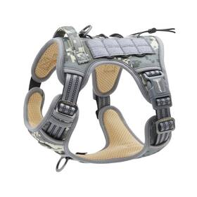 301-grey Auroth Tactical Dog Training Harness No Pulling Front Clip Leash Adhesion Ref 301-grey Auroth Tactical Dog Training Harness No Pulling Front Clip Leash Adhesion Ref