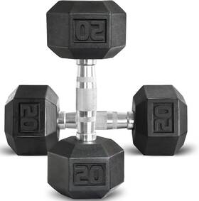 Balelinko 619548402438 Rubber Grip Encased Dumbbell Cast Iron A. 20 Lb Pair 2 X Balelinko 619548402438 Rubber Grip Encased Dumbbell Cast Iron A. 20 Lb Pair 2 X