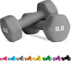 Ncd-9 Balelinko Dumbbell Hand Weight Neoprene Coated For Gray Ncd-9 Balelinko Dumbbell Hand Weight Neoprene Coated For Gray