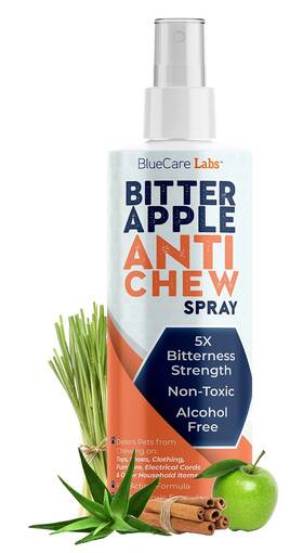 Bluecare Labs 060620710104 Bitter Apple Spray For Dogs To Stop Chewing Furniture No Chew