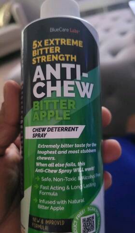 Bluecare Labs Anti Chew Dog 8oz 5x Extreme Bitter Strength Anti Chew Apple