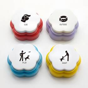 Boskey 761094456615 Set Of 4 Dog Buttons For Communication Talking 100 St
