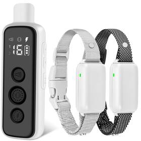 Bousnic 745103608905 Dog Shock Collar For 2 Dogs - 8-120lbs Waterproof Rechargeable Elec