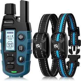 Bousnic Rs2b Dog Training Collar For 2 Dogs 5-120lbs Model 3300 Ft Waterproof