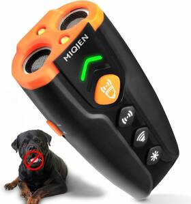 Brand Miqjen Mjn-01 Dog Bark Deterrent Device Ultrasonic Anti-barking Control And Black&orange