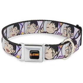 Dc-wcds001-m Buckle-down Crunchyroll Pet Collar Dog Metal Seatbelt Dr Stone Chibi Gen
