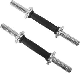 Buripes Ty1254 Threaded Dumbbell Rubber/chrome Handles 1 Inch 14 Rubber Handgrips