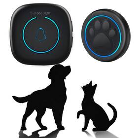 Busteelight 705888688646 Soft Ring Blk Dog Bells To Go Outside - Wireless Door Bell With 1000ft Ra Busteelight 705888688646 Soft Ring Blk Dog Bells To Go Outside - Wireless Door Bell With 1000ft Ra
