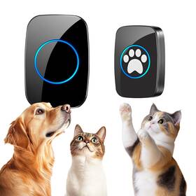 Busteelight 749083191372 Edge Touch Dog Bell Blk Long-range Wireless Door 1000ft With Led Busteelight 749083191372 Edge Touch Dog Bell Blk Long-range Wireless Door 1000ft With Led