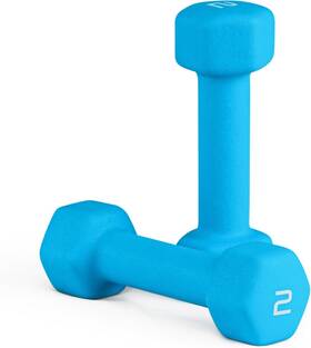 Cap Barbell 702556086896 Neoprene Coated Dumbbell Weights Multiple Options Blue Cap Barbell 702556086896 Neoprene Coated Dumbbell Weights Multiple Options Blue