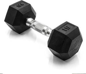 Cap Barbell 702556095171 Coated Hex Dumbbell Weight Multiple Options 15 Lb
