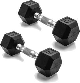 Cap Barbell 702556095270 Coated Dumbbell Weight Multiple Options Pairs 8 Lb - Pair Hex
