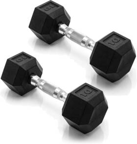 Cap Barbell 702556095287 Coated Dumbbell Weight Pairs Multiple Options 10 Lb - Pair Hex