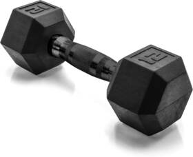 Cap Barbell 702556095683 Coated Hex Dumbbell Weight Multiple Options 12 Lb Black