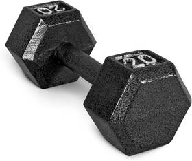 Cap Barbell 702556120521 Cast Iron Hex Dumbbell Multiple Options 20 Lb Black Single Cap Barbell 702556120521 Cast Iron Hex Dumbbell Multiple Options 20 Lb Black Single