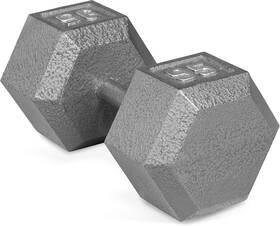 Sdg-095 Cap Barbell Cast Iron Hex Dumbbell Multiple Options 95 Lb Gray Single