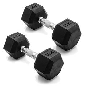 Sdrpis-50 Cap Barbell 25 Lb Rubber Coated Hex Dumbbell Hand Weight - Pair Sdrpis-50 Cap Barbell 25 Lb Rubber Coated Hex Dumbbell Hand Weight - Pair