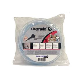 Chewsafe 618559631011 Cord Cover - Pet Chewing Deterrent 10 Feet Long Clear 3/8 1/2 Wide Discourages Chewsafe 618559631011 Cord Cover - Pet Chewing Deterrent 10 Feet Long Clear 3/8 1/2 Wide Discourages