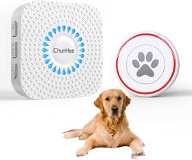 Chunhee Cb07wh Wireless Dog Door Bell Smart White 1 Receiver Button