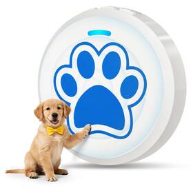 Chunhee Cb10-wh/lb-ls Dog Door Bell - For Dogs To Ring Go Potty With 28 Ringtones And Adjusta