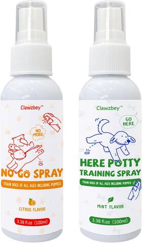 Clawzbey 445001725782 Dog Potty Spray Set No-go And Training Puppy Essentials Stops