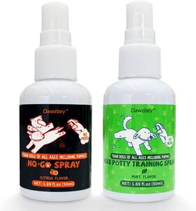 Clawzbey 711181788716 Dog Potty Spray Set No-go And Here Training Puppy Essentials
