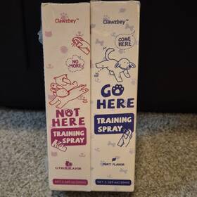 Clawzbey X00459w79h Not Here And Go Dog Training Spray Set Citrus Mint Multicolor