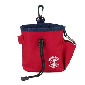 Company Of Animals 190283798326 Treat Bag Red Zipped Pockets And Drawstring Clips On Belt Waistband Or Pock