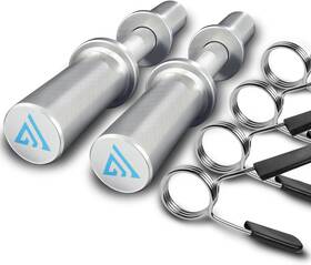 Crafteel Dbs-01 16 Inch Olympic Dumbbell Handle Bar For 2-inch Weight Silver