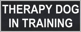 Dean & Tyler 783583812016 And Therapy Dog In Training Patches - 4 Inch X 1.5 High Quality Nylon