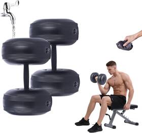 Deiris 303276744716 Water Filled Dumbbells Set - Weights Portable Black 4 22 Lbs Deiris 303276744716 Water Filled Dumbbells Set - Weights Portable Black 4 22 Lbs