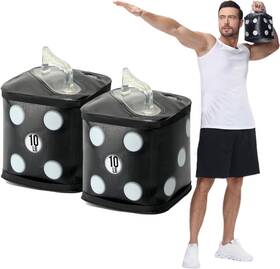 Dsh.52301-bo Deiris Travel Dumbbells Water Filled Set Fitness Exercise Dice 15/20