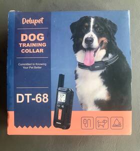 Dt-68 Delupet Dog Training Collar With Remote - Adjustable Vibration Only Or Safe Electric Shock Dt-68 Delupet Dog Training Collar With Remote - Adjustable Vibration Only Or Safe Electric Shock