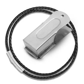 Devault Gear 198168890264 Silver Dog Clicker With Necklace - Clickers For Pet Training D