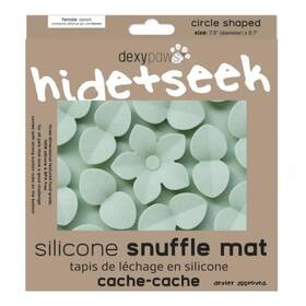 Sb710 Dexypaws Enrichment Snuffle Mat Sage Green Circle - Textured Dog Feeding Pad Food Gr