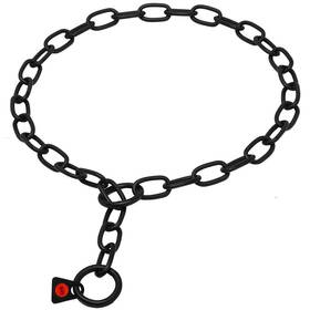 Dogline 193756004061 Herm Sprenger Black Stainless Steel Short Link Fur Saver Dog Training Collar