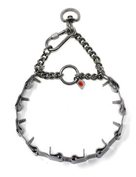 Dogline 193756004474 Neck Tech Stainless Steel Prong Dog Training Collar With Snap Hook Pe