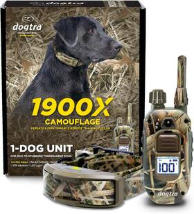 1900x Dogtra 644622021120 Camouflage E-collar 3/4 Mile 100 Levels Vibration And Tone