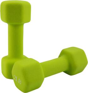 Doubob 748521088700 Weights Dumbbells Set Of 2 Fitness For Man Woman Home Gym Health Green