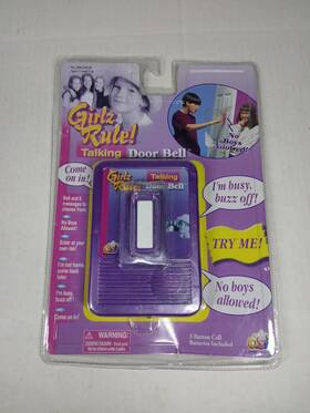 Dsi Toys 043667306290 Vintage Girlz Rule Talking Door Bell 2000 Brand New Works Rare