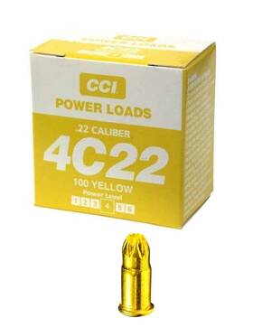 Dt Systems 5468999 .22caliber Blank Power Loads 2 Boxes Of 100 Yellow