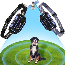 E013 E-fence 2 Pack Gps Wireless Dog Collar System Electric Shock