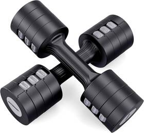 East Mount 770523706665 Adjustable Dumbbells 5 Lb Set Of 2 / Pair 10 Total